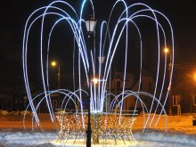 Metalowa fontanna - Świąteczna ozdoba
